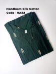 HANDLOOM SILK COTTON KURTI -HA22
