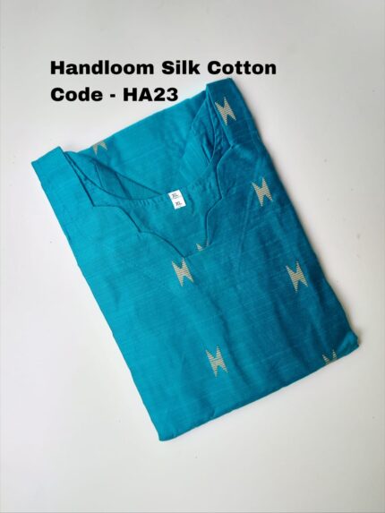 HANDLOOM SILK COTTON KURTI -HA23