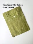 HANDLOOM SILK COTTON KURTI -HA24