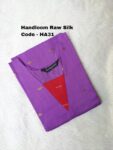 HANDLOOM RAW SILK KURTI -HA31