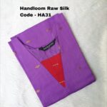 HANDLOOM RAW SILK KURTI -HA31