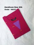 HANDLOOM RAW SILK KURTI -HA33