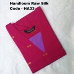 HANDLOOM RAW SILK KURTI -HA33