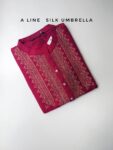 ALINE CHERRY PINK SILK KURTI-ASK03