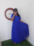 CHIKANKARI  GEOGRATTE MAXI-ROYAL BLUE