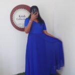 CHIKANKARI  GEOGRATTE MAXI-ROYAL BLUE