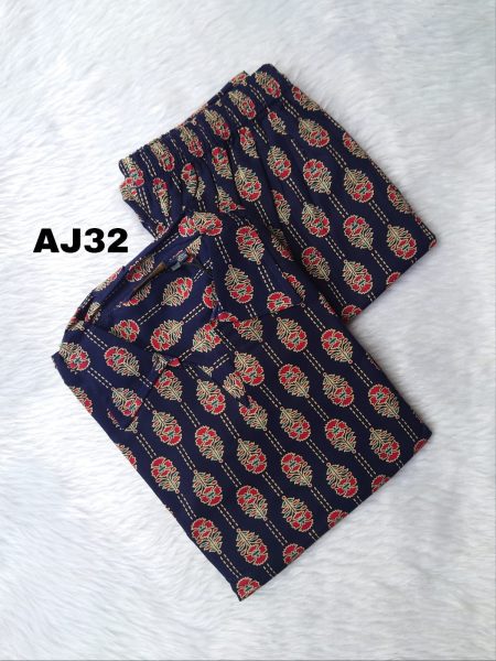 AJARK COTTON KURTI SET -AJ32