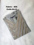 ALINE SILK COTTON KURTI -AL43