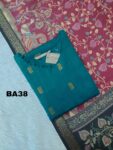 RAW SILK KURTI DUPPATTA -BA38
