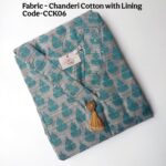 CHANDERI COTTON KURTI-CCK06