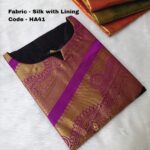 RAW SILK KURTI -HA41