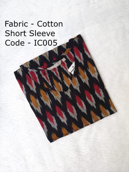 IKKAT COTTON KURTI-IC005