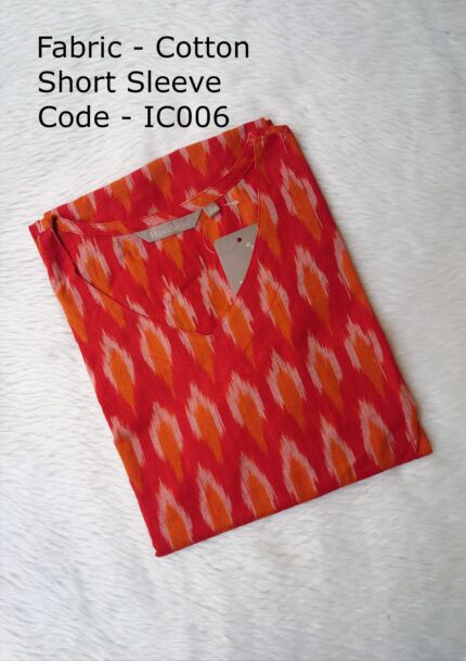 IKKAT COTTON KURTI-IC006