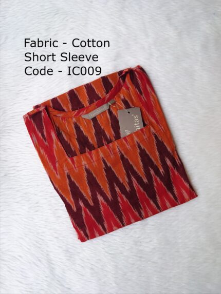 IKKAT COTTON KURTI-IC009