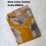 OFFICE WEAR KURTI(LINEN SLUB COTTON)-OW261