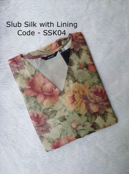 SLUB SILK KURTI -SSK04