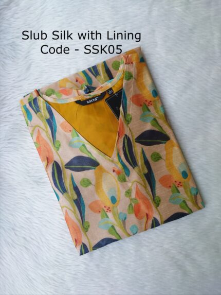 SLUB SILK KURTI -SSK05