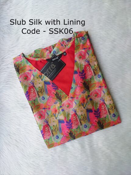 SLUB SILK KURTI -SSK06