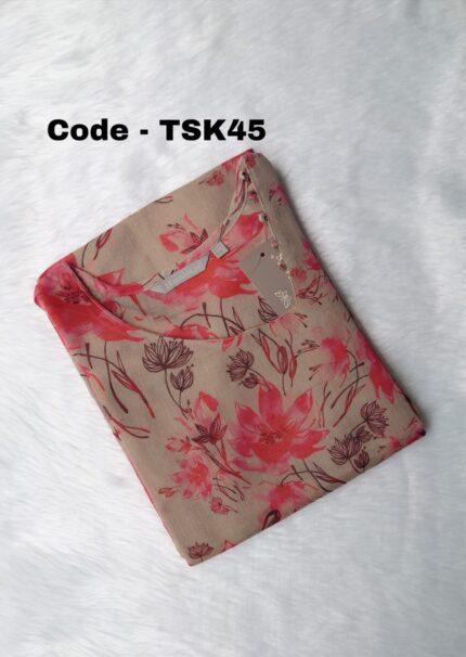 TISSSUE SILK KURTI -TSK45