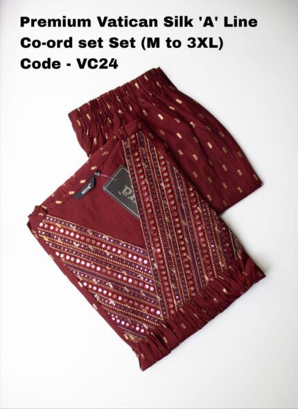 VATICAN SILK CO-ORD SET-VC24