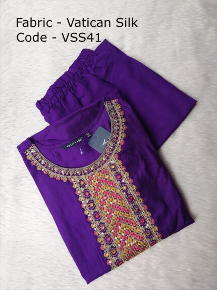 VATICAN SILK KURTI SET -VSS41