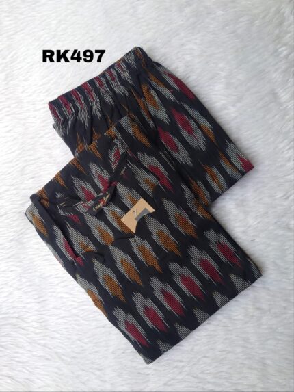 IKKAT COTTON KURTI SET -RK497