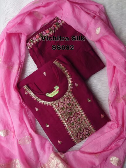 VICHITRA SILK SALWAR SET -SS682