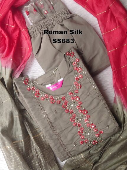 ROMAN SILK SALWAR SET -SS683