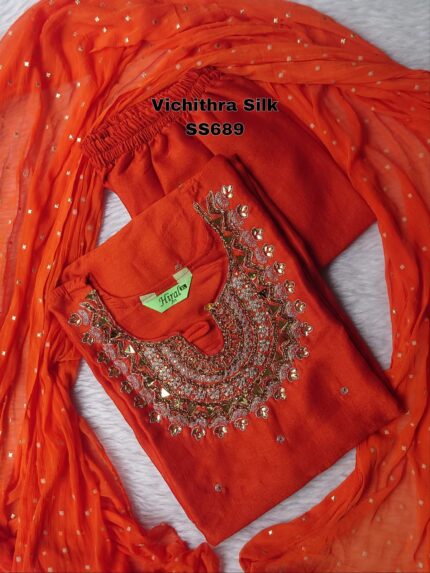 VICHITRA SILK SALWAR SET -SS689