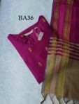 RAW SILK KURTI DUPPATTA -BA36