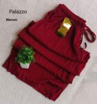 IMPORTED PALAZOO-MAROON