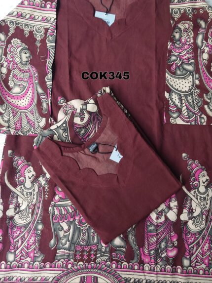 KALAMKARI COTTON KURTI-COK345