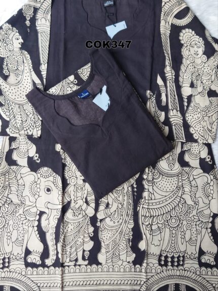 KALAMKARI COTTON KURTI-COK347