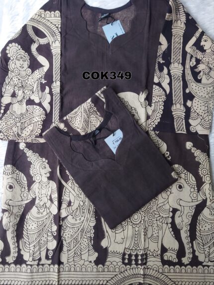 KALAMKARI COTTON KURTI-COK349
