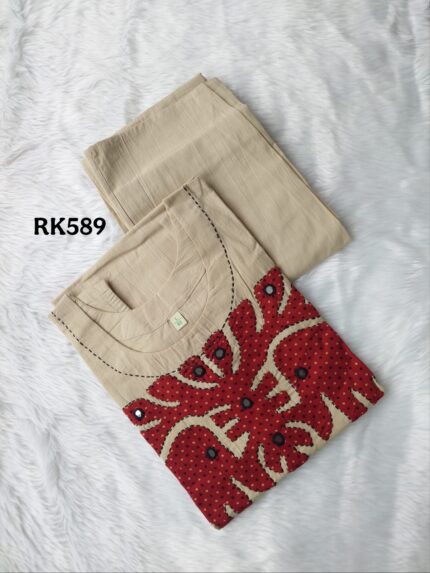 DABU COTTON CO-ORD SET -RK589