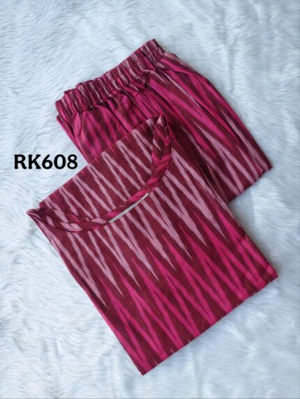 IKKAT COTTON KURTI SET -RK608