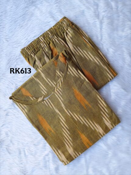 IKKAT COTTON KURTI SET -RK613