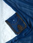 Geogratte kurti with Duppatta-Deep Teal Blue