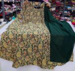 Anarkali Maxi with Dupatta -Green