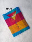 HANDLOOM RAW SILK KURTI -HA76