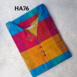 HANDLOOM RAW SILK KURTI -HA76