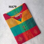 HANDLOOM RAW SILK KURTI -HA79