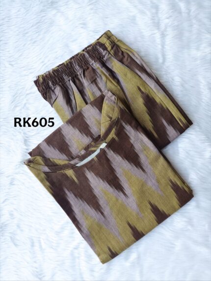 IKKAT COTTON KURTI SET -RK605
