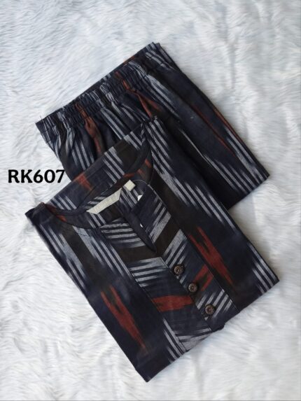 IKKAT COTTON KURTI SET -RK607
