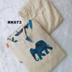 Elephant Cotton kurti set -RK673