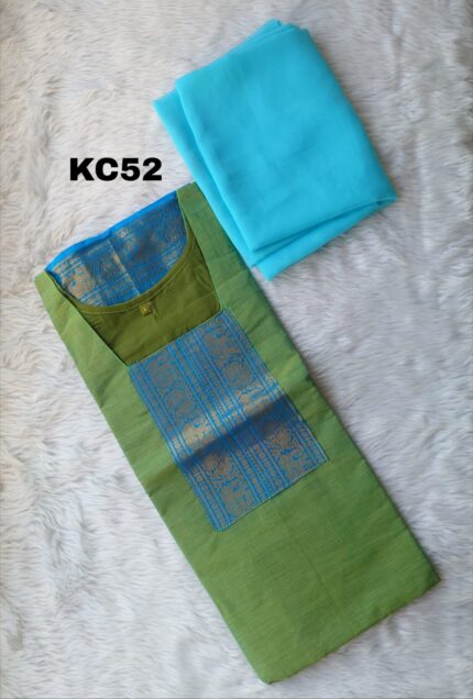 Kanchi Cotton Kurti with Georgette Dupatta -KC52
