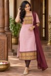 Kanchi Cotton Kurti with Georgette Dupatta -KC54
