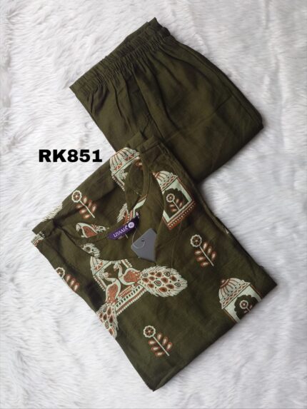 PREMIUM BERLIN SILK KURTI SET -RK851