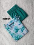 LINEN FLORAL PRINT CO-ORD SET -RK864