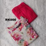 LINEN FLORAL PRINT CO-ORD SET -RK866